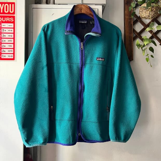 [S]파타고니아 Made in USA 블루그린 플리스 자켓