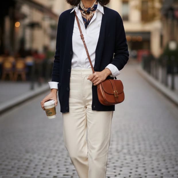 (새상품)55.폴로 골지 울가디건