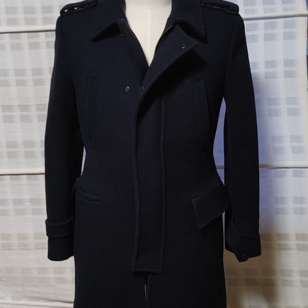 (한섬) 시스템 옴므 네이비 견장 코트 95