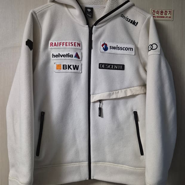 빈티지 데상트 아우디 폴라폴리스 후드집업 L