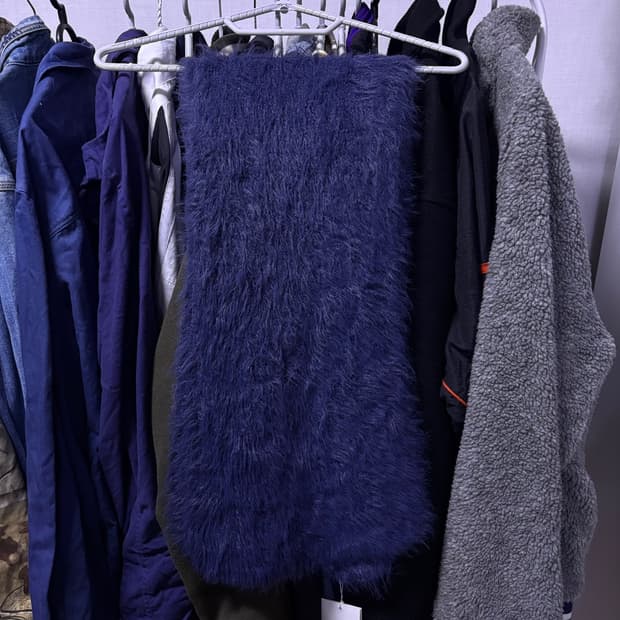 우알롱 wooalong 다크퍼플 목도리(택상품)