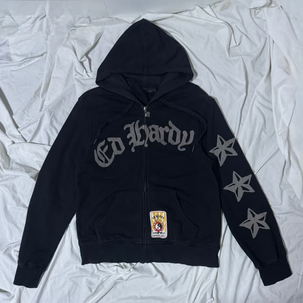 에드하디 후드집업 스타 이글 스네이크 스컬 y2k 올드스쿨 오리엔탈