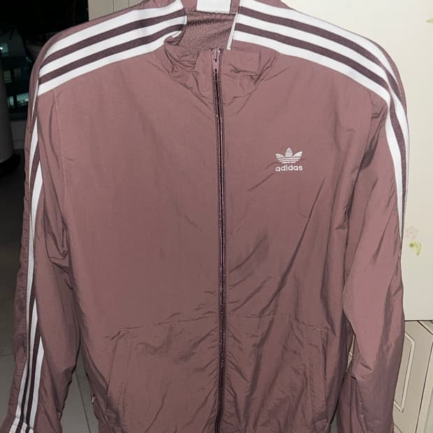 핑크 보라 아디다스 져지 빈티지 져지 바람막이