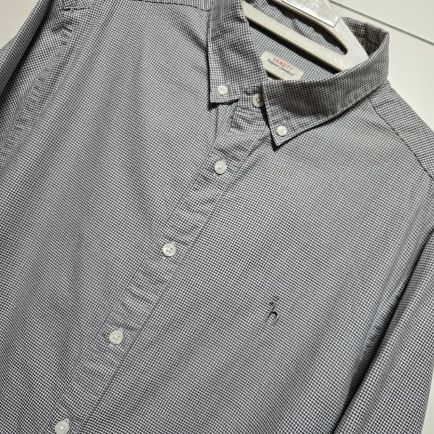 헤지스 남성 하운드체크 셔츠