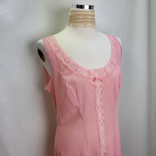 빈티지 비바 마젠타 슬립 원피스