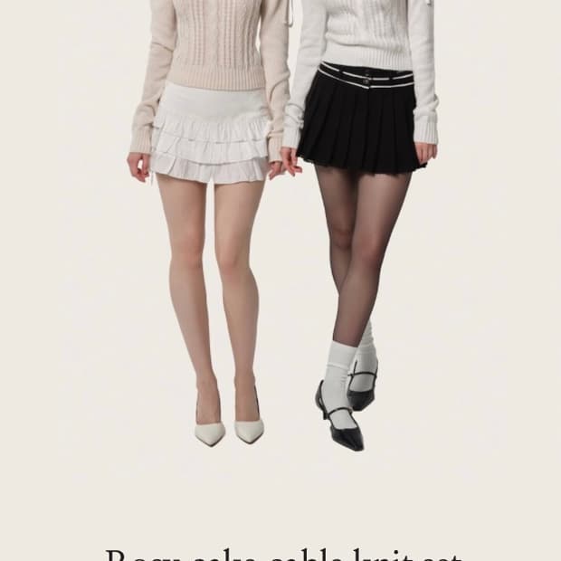 클리시어 rosy cake knit 로지케이크니트 분철