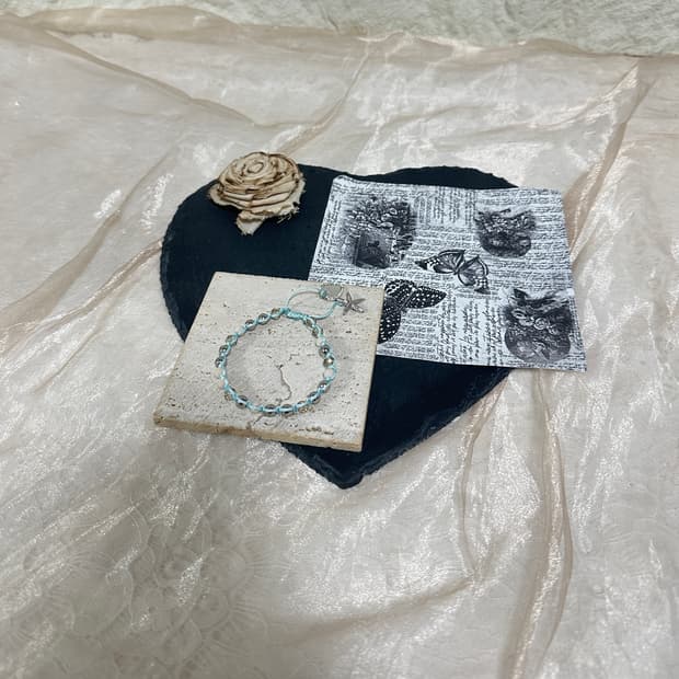 빈티지  메탈 짜임 팔찌