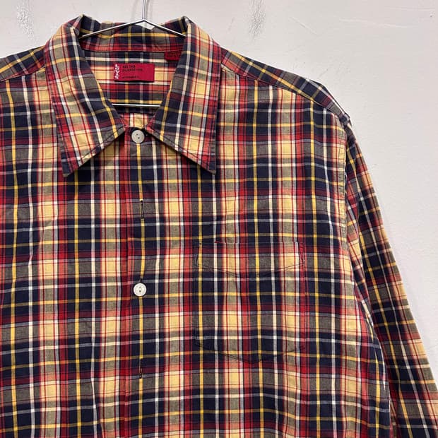 리바이스 레드탭 빈티지 코튼 체크 셔츠