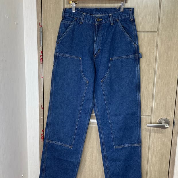 칼하트 B73-DST 더블니 데님 팬츠 32x32