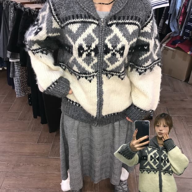 🐰그레이 빈티지 코위찬 집업 🐰