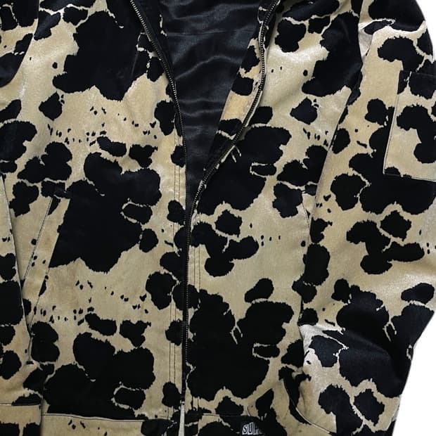 슈프림 15fw 벨벳틴 카우 워크자켓 