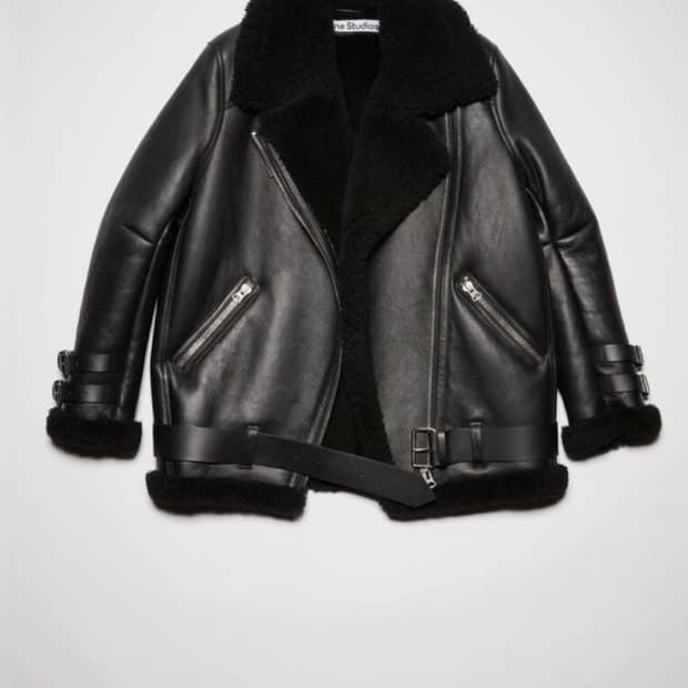 Acne studios 가죽 시어링 자켓 32사이즈