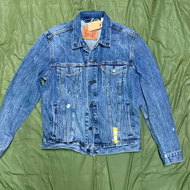 리바이스  72334 타입 3세대 핸드스티치 데님 트러커 자켓 M