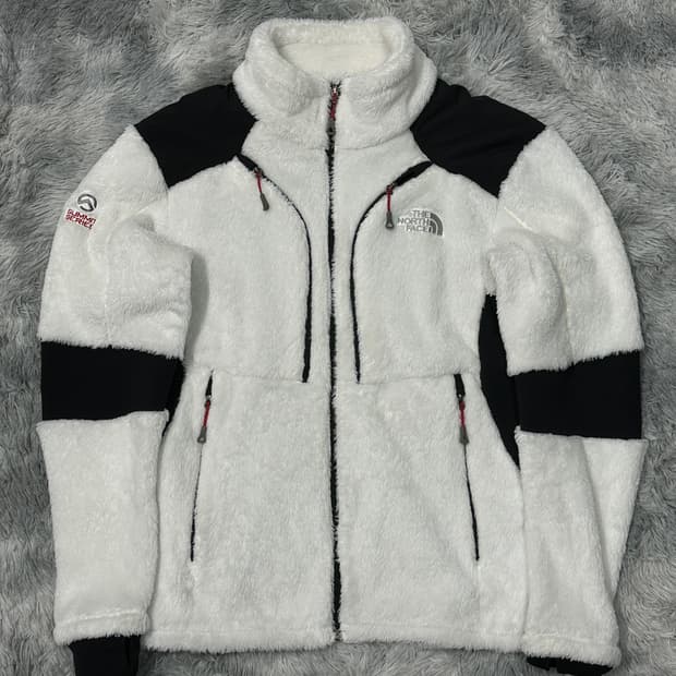 노스페이스 써밋 푸모리 화이트 플리스자켓 XL