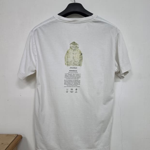 21SS 스톤 아일랜드 ARCHIVIO 흰 티셔츠