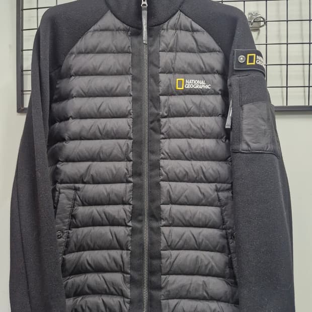 100L 내셔널지오그래픽 몬타나 풀집업 다운 자켓