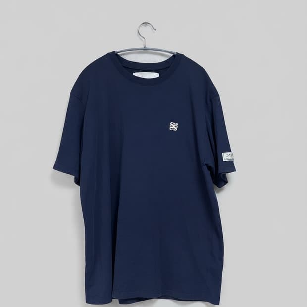 SATUR 네이비 반팔 티셔츠 XL