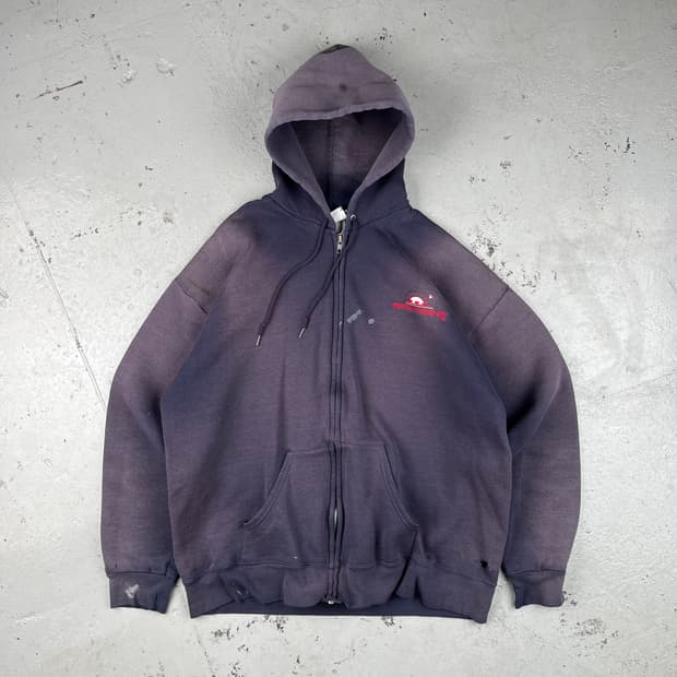 빈티지 Lee Thrashed 후드집업