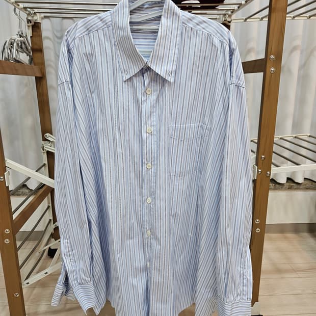 아워레가시 스트라이프 버로우드 셔츠 48사이즈