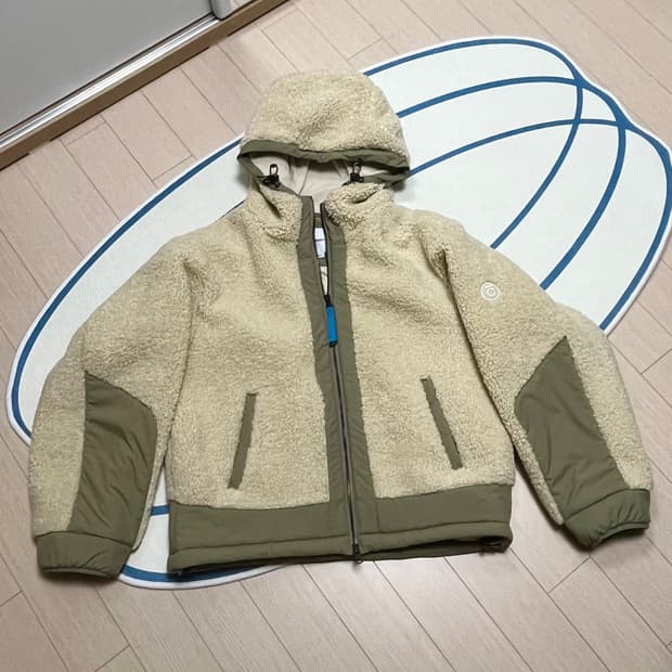 커버낫 예티 플리스 웜업 자켓 아이보리