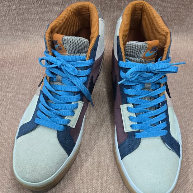 나이키미착용 275mm-  SB 블레이저 미드 모자이크 브라운