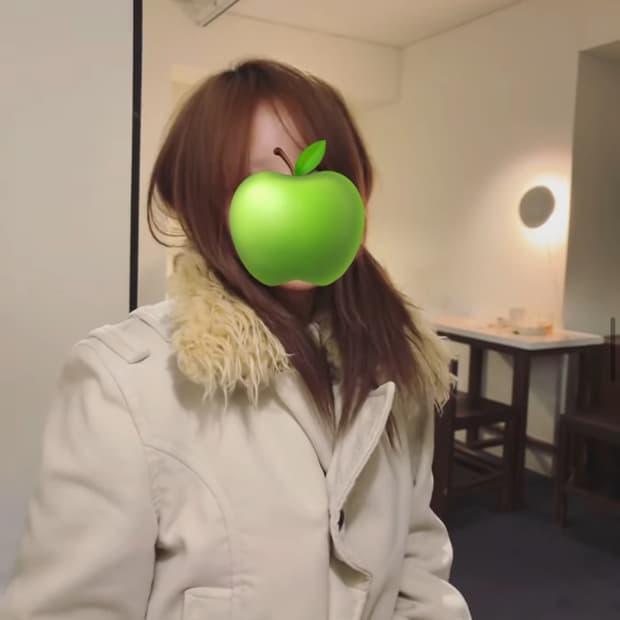 아이보리 무스탕