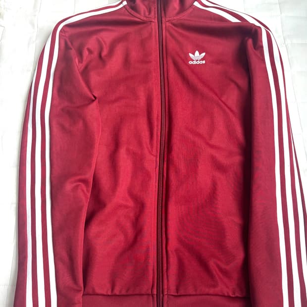 아디다스 버건디 레드 파이어버드 져지 베켄바우어