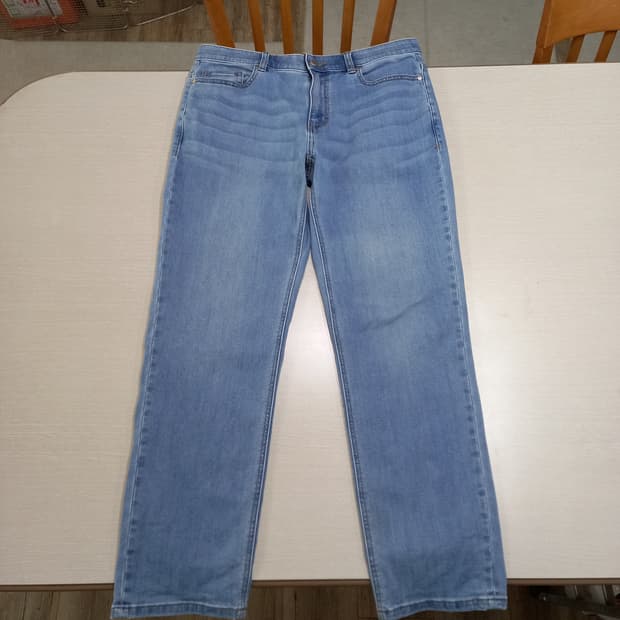 34 MindBridge 밴딩 워싱스판 슬림일자 연청 34-561