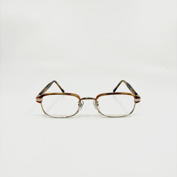 Avant garde 빈티지 호피 금장 아세테이트 프레임 하금테 안경테