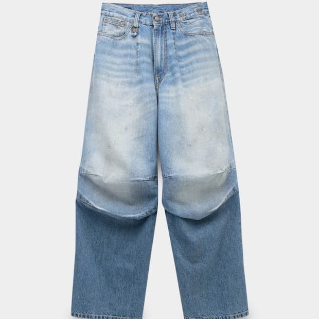 (변우석 착용) R13 글렌 아티큘레이티드 니 데님 팬츠