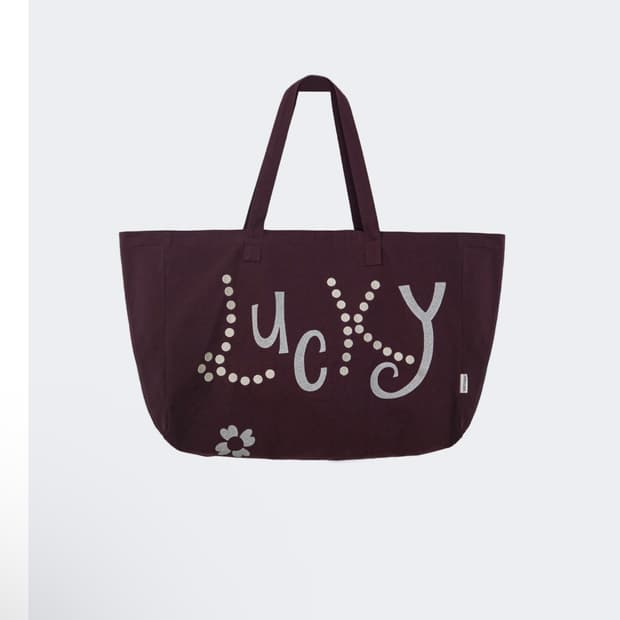 Lucky Tote Bag_Burgundy
