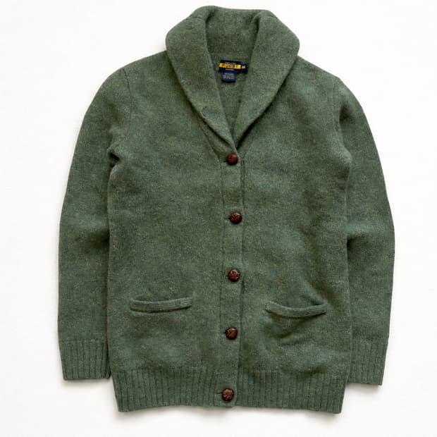 럭비 랄프로렌 숄 칼라 가디건 우먼즈 M