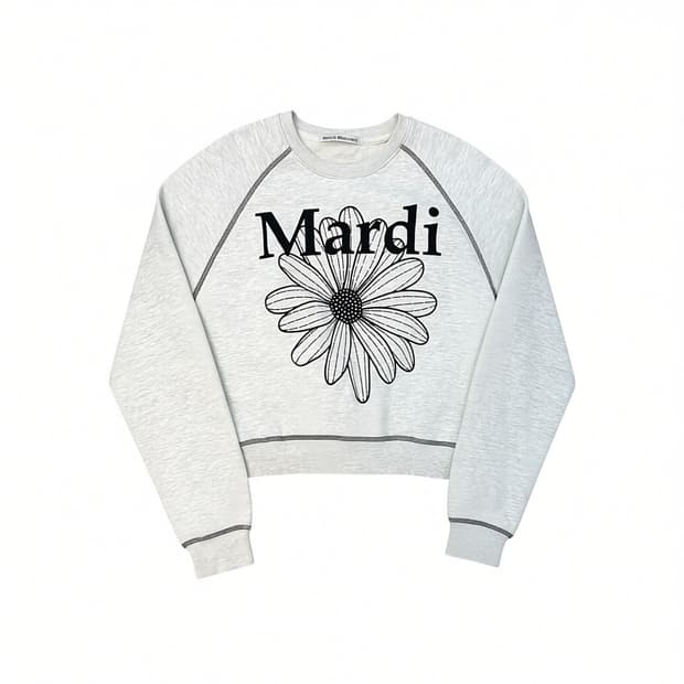 마르디메크르디 크롭 맨투맨