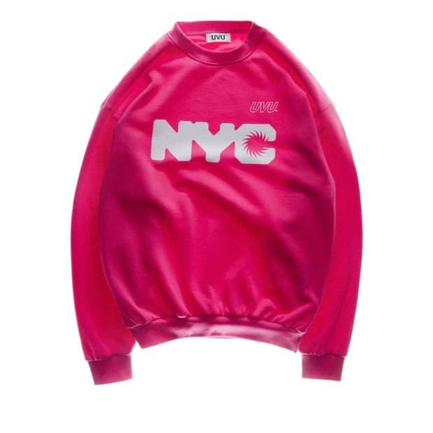 [L] uvu nyc 맨투맨 핑크