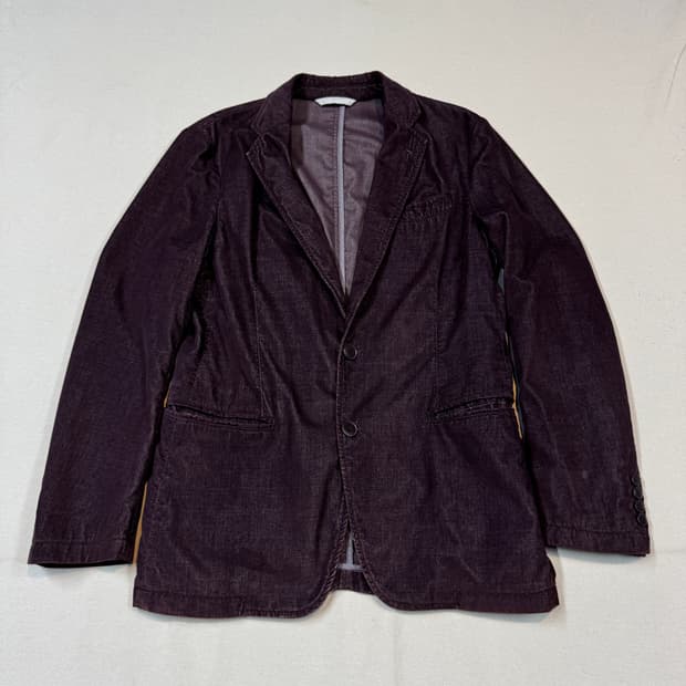 M) 아르마니 꼴레지오니 다크 퍼플 블레이저 자켓
