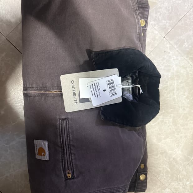 S사이즈 칼하트WIP OG 디트로이트 자켓 토바코