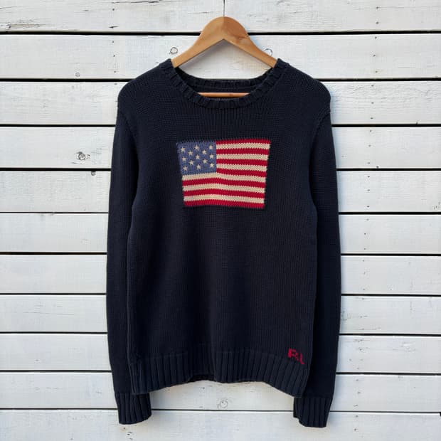 Polo 폴로 성조기 니트