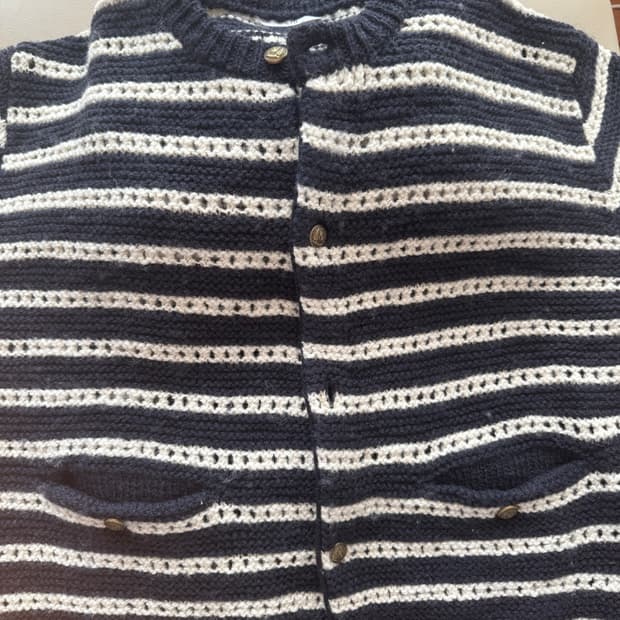 stu 스트라이프 가디건