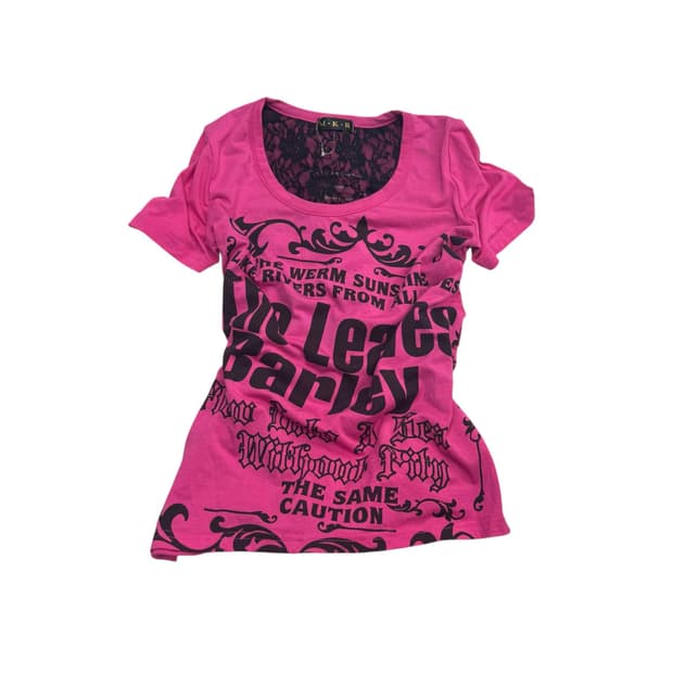 M.K.R destroyed pink top