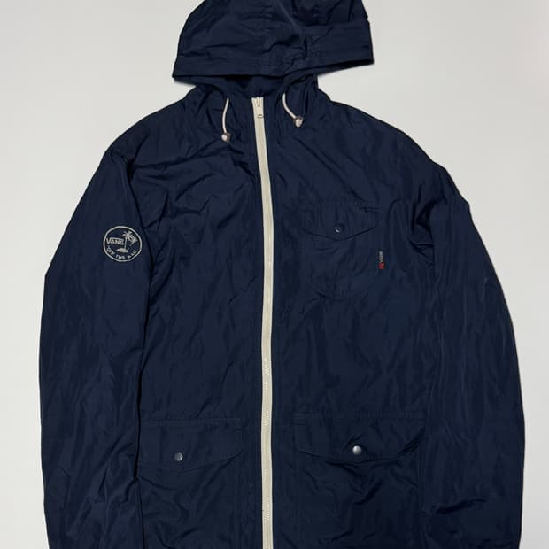 반스 Vans 올드스쿨 후드 바람막이 자켓 L ~ M 네이비