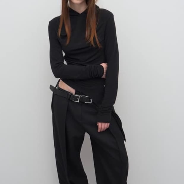 LCDC 언발란스 프릴 후디