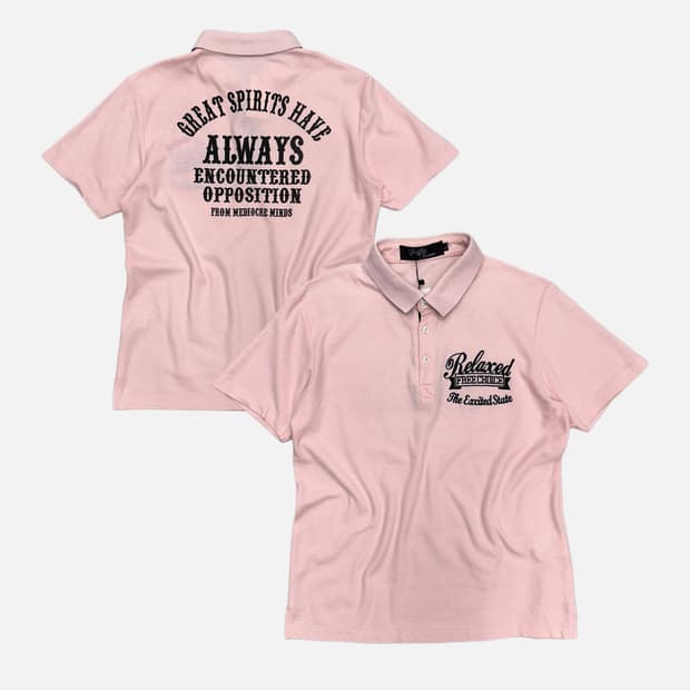 embroidery lettering pink pk t-shirt