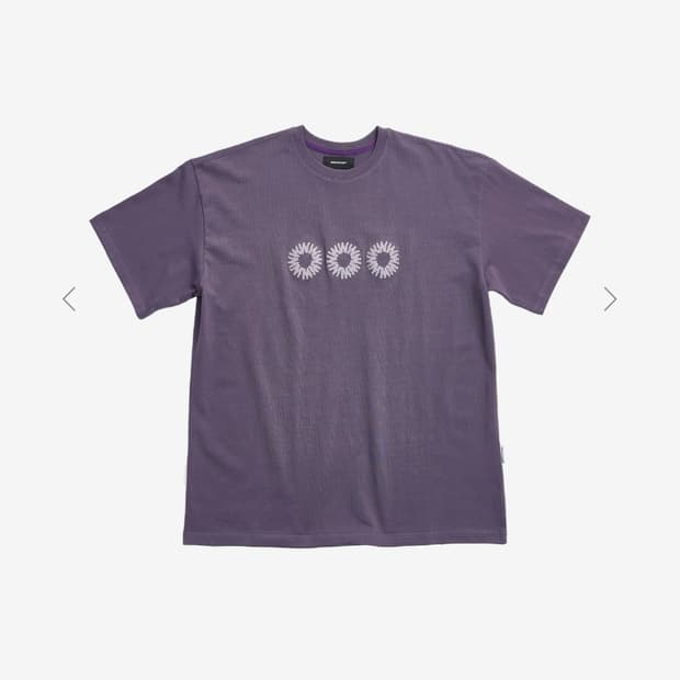 EVERYDAY LOGO HALF TEE (FADED PURPLE)
