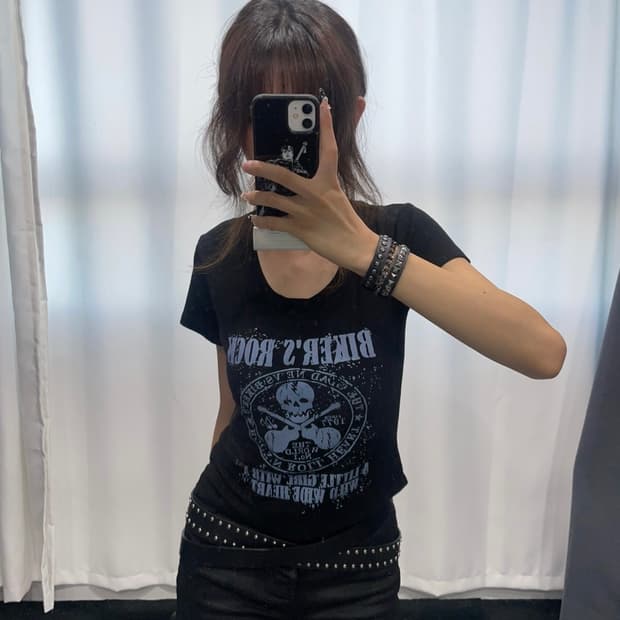 🎸블랙 타이트 티셔츠🎸
