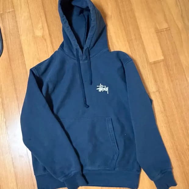스투시 후드티 네이비 S