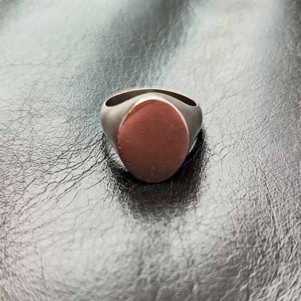 메종마르지엘라 실버 시그넷링 실버925 7사이즈(국내21호)