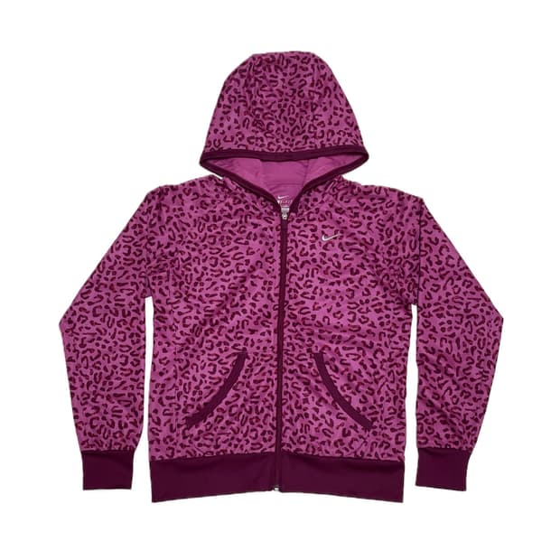 nike dry-fit pink reoprd zip-up
