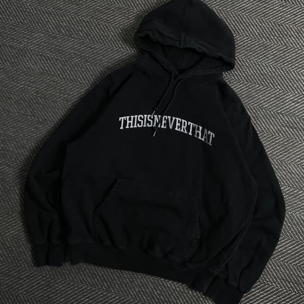 디스이즈네버댓 스펠로고 박시핏 후드 티셔츠 y 3903