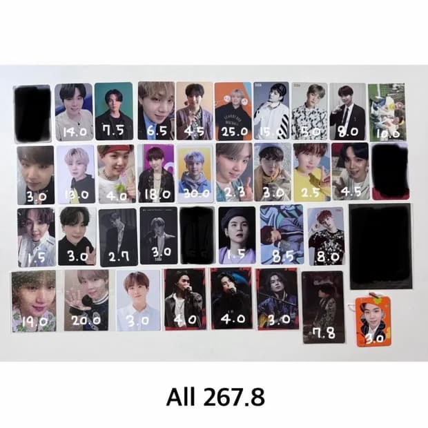 방탄 버터공방 옛투컴cgv특전 메모리즈 포카 bts v jk jimin