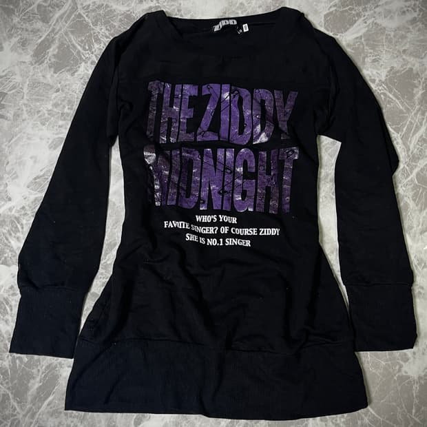 Zeddy lettering long sleeve t